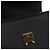 Marni Borsa a tracolla Trunk in pelle Piano Nero - vista 7