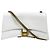 Balenciaga Bolso de hombro Crush Chain de piel grabada efecto cocodrilo Blanco - vista 2