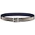 Dior Wendelgürtel Schwarz Marineblau aus glattem Kalbsleder