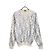 Dior Oblique Reflektierendes Strick-Sweatshirt Weiß