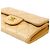 Chanel Tarjetero de piel caviar beige Castaño - vista 5