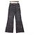 Chanel Pantaloni in denim da donna con stampa logo CC multicolore Nero