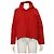 Balenciaga Camiseta con capucha roja para mujer de algodón