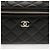 Chanel Borsa Vanity in pelle d'agnello con manico superiore e tracolla a catena Nero Oro - vista 3