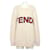 Fendi Big Logo Wollpullover Unisex Weiß  - Ansicht 1