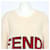 Fendi Big Logo Wollpullover Unisex Weiß  - Ansicht 2