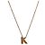 Louis Vuitton Collana con Iniziale in Oro D'oro