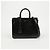 Saint Laurent mala Tote Nano em couro liso Preto com ferragens douradas - vista 2