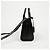 Saint Laurent mala Tote Nano em couro liso Preto com ferragens douradas - vista 4