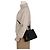 Saint Laurent mala Tote Nano em couro liso Preto com ferragens douradas - vista 8