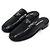 Prada Brushed Black Mule Slippers with Triangular Logo - view 3