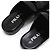 Prada Brushed Black Mule Slippers with Triangular Logo - view 6