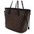 Louis Vuitton Borsa a tracolla Neverfull Inside Out MM in pelle nera Monogram Nero - vista 2