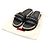 Valentino Rockstud Damen-Slipper aus schwarzem Raffia mit Klettverschluss - Ansicht 7