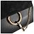 Chloé Mini borsa a tracolla con catena Fay in camoscio nero - vista 9