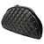Chanel Clutch in pelle di agnello matelassé nera Nero - vista 2