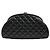 Chanel Clutch in pelle di agnello matelassé nera Nero - vista 3