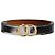 Dior Ceinture réversible CD Icon Noir Maroon en veau lisse