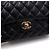 Chanel Borsa a tracolla Classic Small Flap CC in Caviar Nero - vista 11