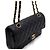 Chanel Borsa a tracolla Classic Small Flap CC in Caviar Nero - vista 12