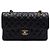 Chanel Borsa a tracolla Classic Small Flap CC in Caviar Nero - vista 2