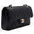 Chanel Borsa a tracolla Classic Small Flap CC in Caviar Nero - vista 4