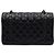 Chanel Borsa a tracolla Classic Small Flap CC in Caviar Nero - vista 5