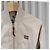 Miu Miu Panama Baumwoll-Bomberjacke Beige Damen (Größe Braun - Ansicht 4