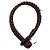 Bottega Veneta Bracciale in Napa Intrecciato Marrone - vista 3