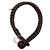 Bottega Veneta Bracciale in Napa Intrecciato Marrone - vista 5