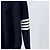 Thom Browne Strick mit diagonalen Streifen und Goldakzenten Navy Size Blau - Ansicht 2