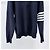 Thom Browne Strick mit diagonalen Streifen und Goldakzenten Navy Size Blau - Ansicht 4