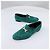 Hermès Mocassino in camoscio con logo Green Verde - vista 3