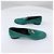 Hermès Mocassino in camoscio con logo Green Verde - vista 4
