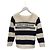 Dior Marinere Pullover aus Wolle-Kaschmir-Strick Marineblau Ecru