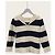 Dior Marinere Pullover aus Wolle-Kaschmir-Strick Marineblau Ecru - Ansicht 2