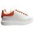 Alexander Mcqueen Ivory Orange Two-Tone Men's Sneakers White - view 3