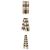 Burberry Sciarpa Slim in Cashmere a Quadri Marrone - vista 3
