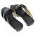 Bottega Veneta Mules in vitello nero con fasce incrociate da donna - vista 5