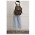 Saint Laurent Zaino Noe Khaki Leopard Jacquard Marrone - vista 3