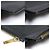 Thom Browne Clutch porta documenti medium in pelle martellata nera Nero - vista 6