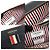 Thom Browne Clutch porta documenti medium in pelle martellata nera Nero - vista 7
