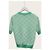 Gucci Strickpullover aus Baumwoll-Woll-Mischung GG Jacquard Mint Kurzarm Grün - Ansicht 4
