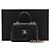 Coco Handle Chanel Borsa Micro Tote in Caviar Nero con Manico Coco e Tracolla a Catena Dorata