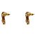 Chanel Black CC Gold Earrings - view 2