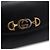 Gucci Borsa a tracolla e spalla Jumi Interlocking Small Chain con morsetto nero - vista 8