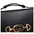 Gucci Borsa a tracolla e spalla Jumi Interlocking Small Chain con morsetto nero - vista 9