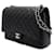 Chanel Borsa a tracolla con patta e catena argentata Nero - vista 2