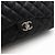 Chanel Borsa a tracolla con patta e catena argentata Nero - vista 8