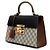 Padlock Gucci Supreme Borsa Tote con manico superiore e Borsa a tracolla con lucchetto Marrone - vista 3